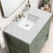 James Martin Vanities Breckenridge 36in Single Vanity, Smokey Celadon w/ 3 CM Ethereal Noctis Top 330-V36-SC-3ENC - alternate 7